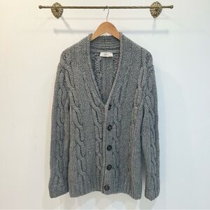 RARE Pringle of Scotland 100% cashmere cable knit cardigan Size L/XL